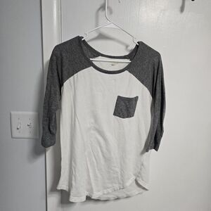 BONGO Gray and White Casual Shirt